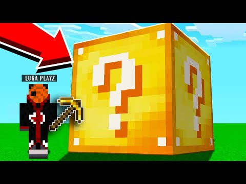 Minecraft უზარმაზარი Lucky Block ვიპოვე